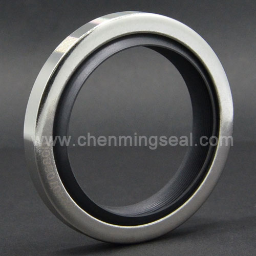 SML 一正一反唇 PTFE 不锈钢油封背面产品图